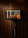 MiniBox garaje LED para llaves con efecto espejo infinito - vista frontal